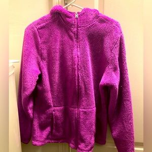 Fuschia fleece jacket